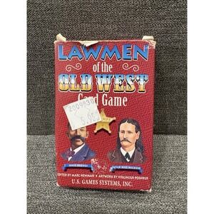 Vintage 1996 Lawmen Of The‎ Old West Card Game Wild Bill, Wyatt Earp Poker-  EUC